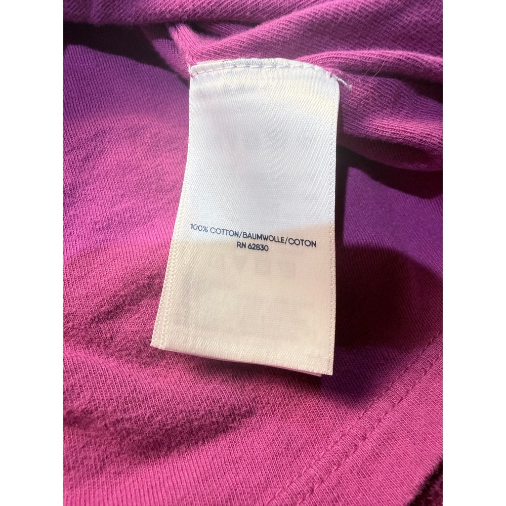 Lands' End Little Girls Short Sleeve Eyelet Knit Top Sunset Purple - Picture 3 of 5